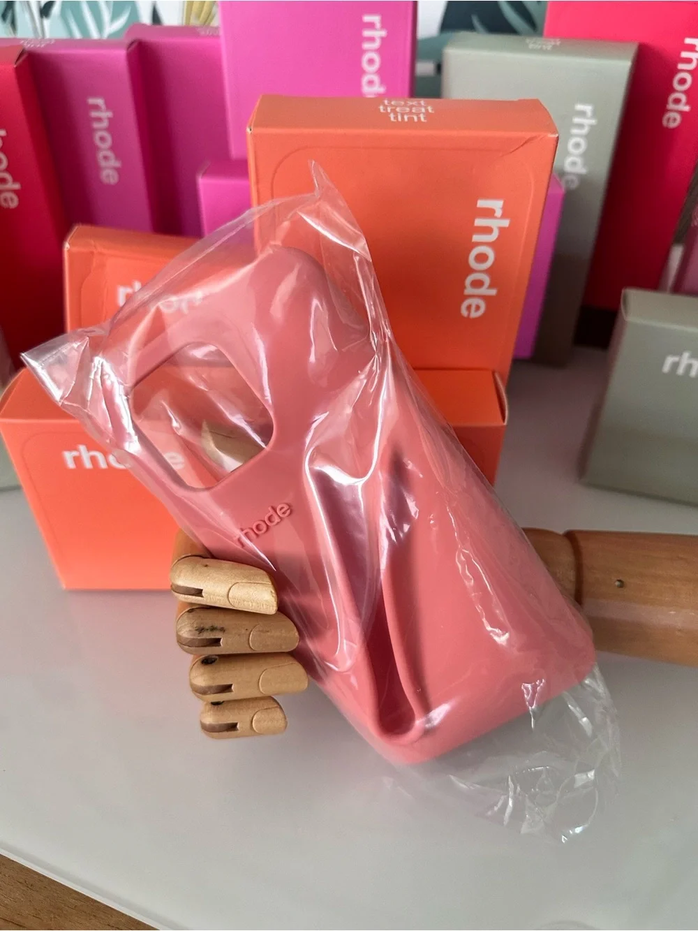 NEW Rhode Orange Silicone Phone Case | Peach Pit NIB iPhone 14/15/16